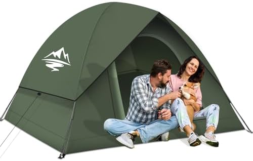 Tents for Camping 3-4 Person with Rainfly, Camping Tents Waterproof Windproof, Not Crowded for 2 Person Camping Tent, Outdoor Dome Tent Easy Setup, Backpacking Tent for Adventure Backyard