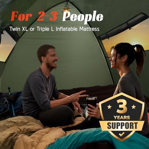Tents for Camping 3-4 Person with Rainfly, Camping Tents Waterproof Windproof, Not Crowded for 2 Person Camping Tent, Outdoor Dome Tent Easy Setup, Backpacking Tent for Adventure Backyard - Image 4
