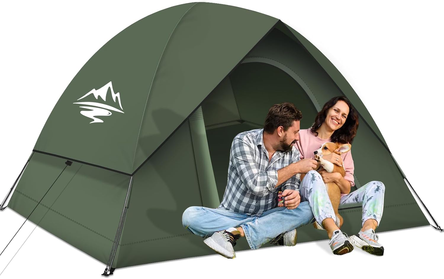 Tents for Camping 3-4 Person with Rainfly, Camping Tents Waterproof Windproof, Not Crowded for 2 Person Camping Tent, Outdoor Dome Tent Easy Setup, Backpacking Tent for Adventure Backyard - Image 9